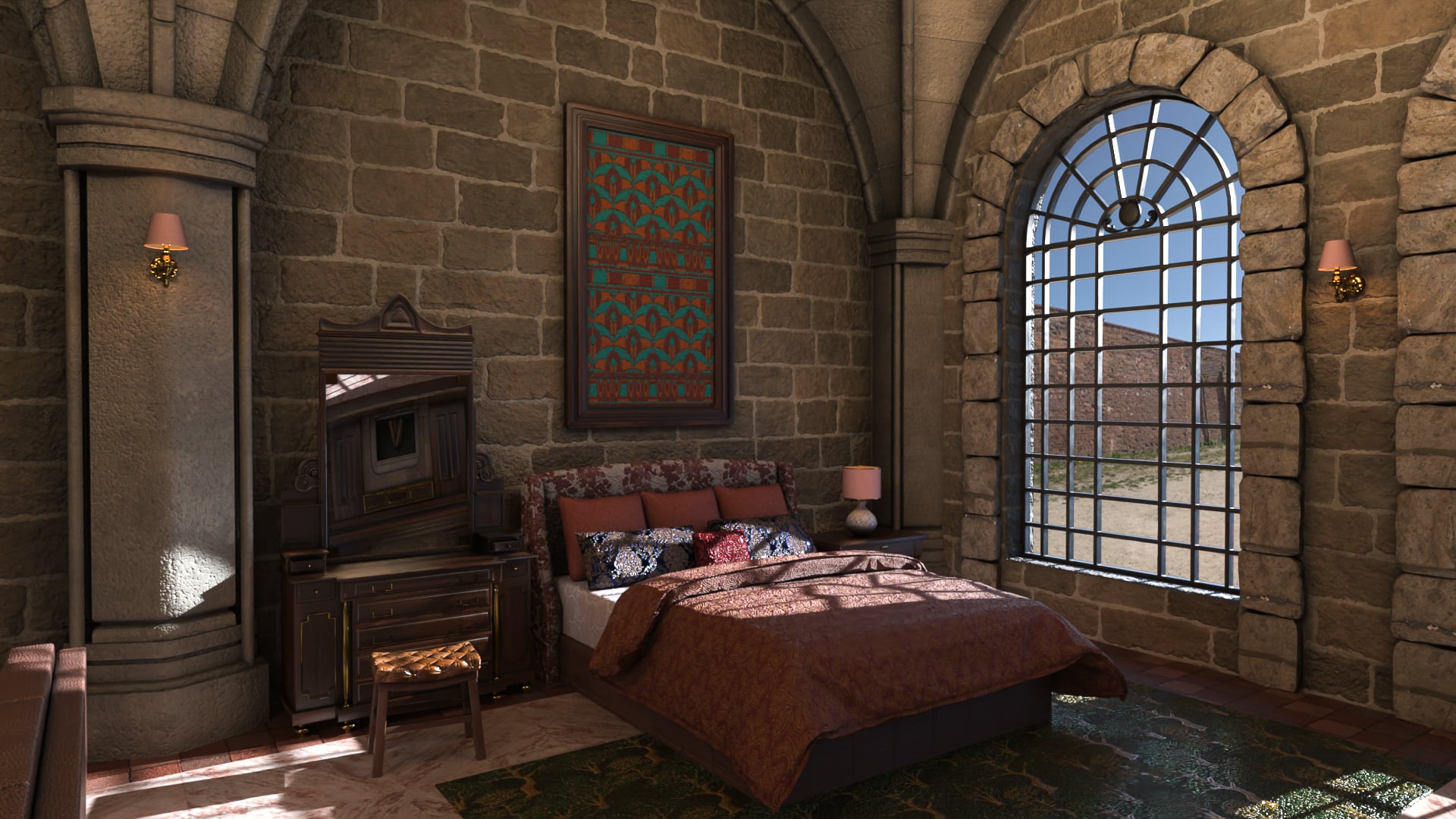 Medieval Castle Bedroom | Daz 3D