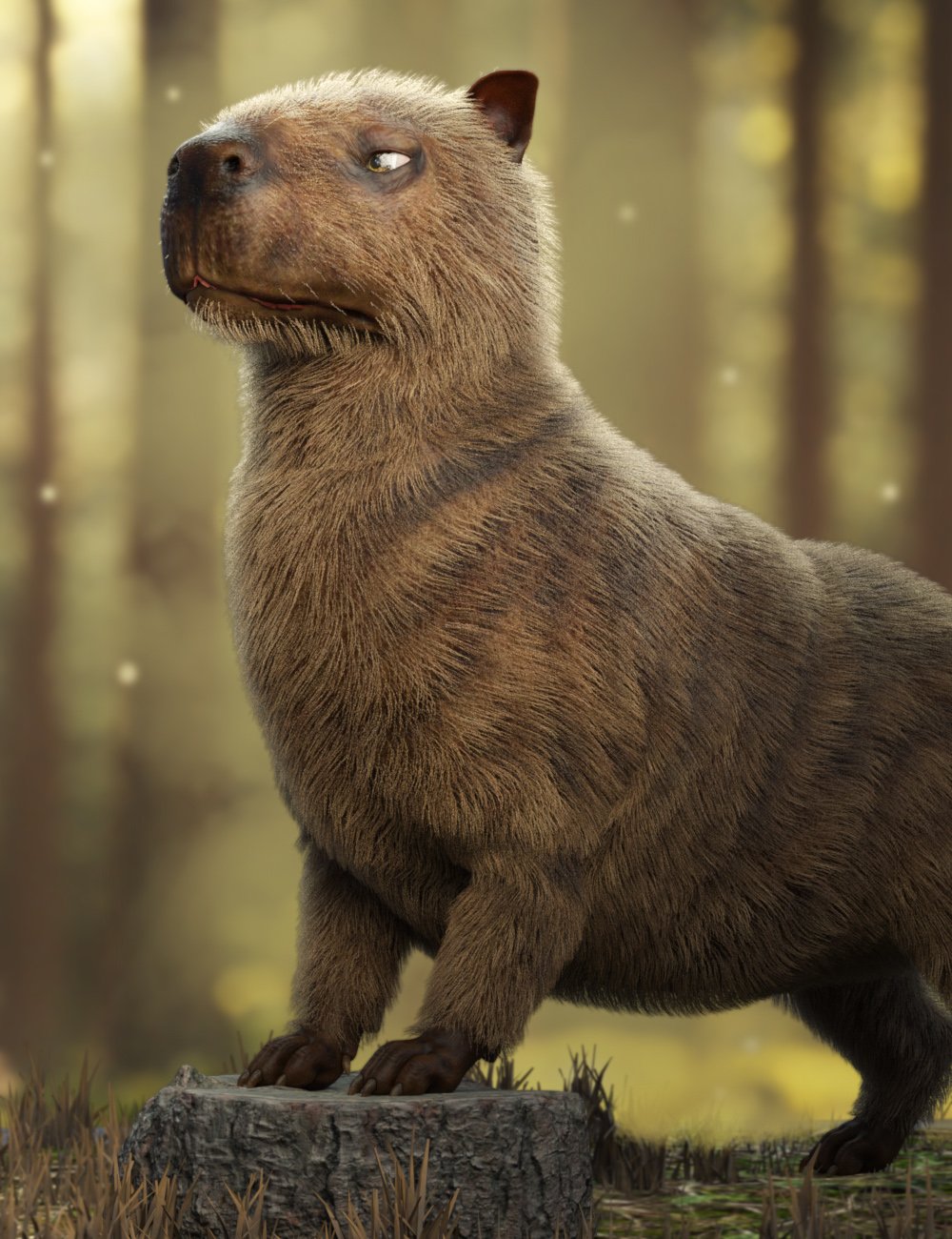 Raw Capybara for Daz Dog 8 by: RawArt, 3D Models by Daz 3D