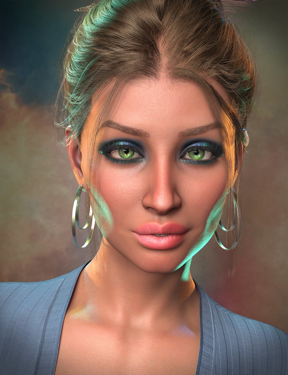 LM Hessa for Genesis 9 Feminine by: Luxey MusesATK, 3D Models by Daz 3D