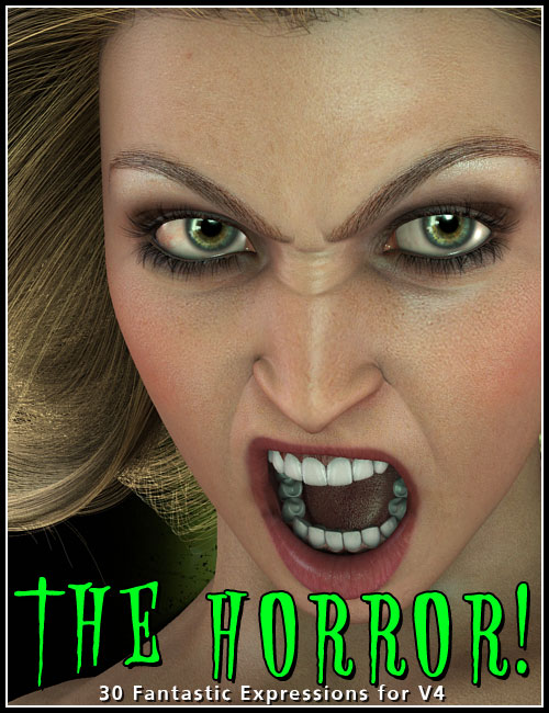 The Horror Expressions for V4 The Horror Expressions for V4 by: 3DCelebrity, 3D Models by Daz 3D