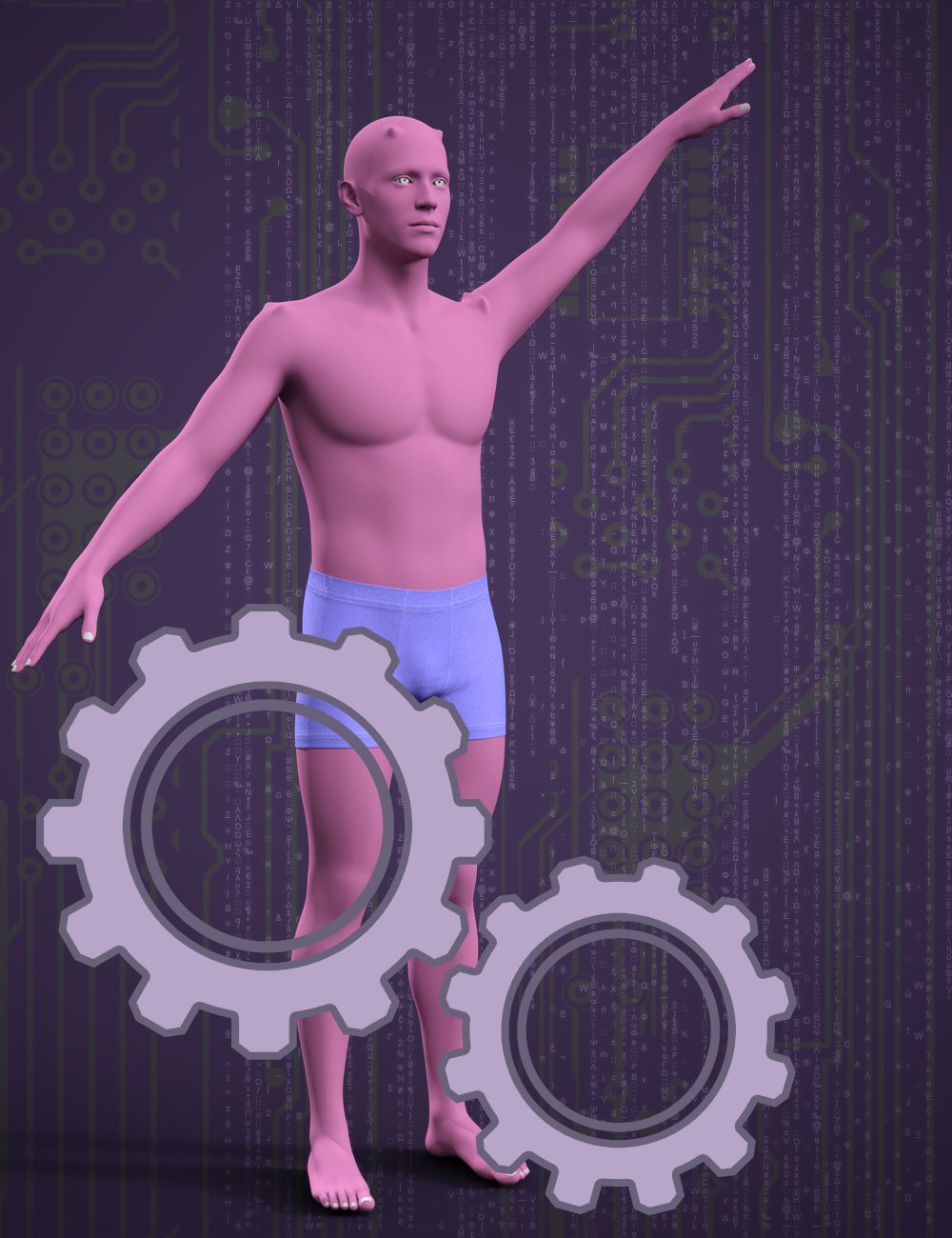 MD Setup Figure's Morphs Controllers by: MikeD, 3D Models by Daz 3D