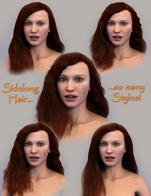 Sidelong Hair Sidelong Hair by: PhilW, 3D Models by Daz 3D