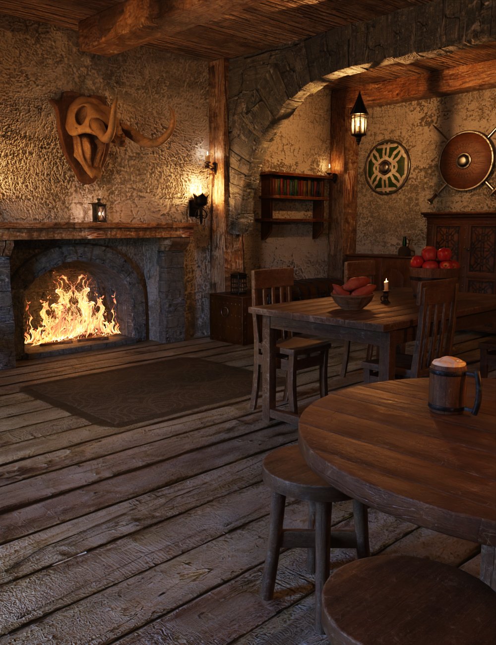 FG Medieval Home Interior by: IronmanFugazi1968, 3D Models by Daz 3D