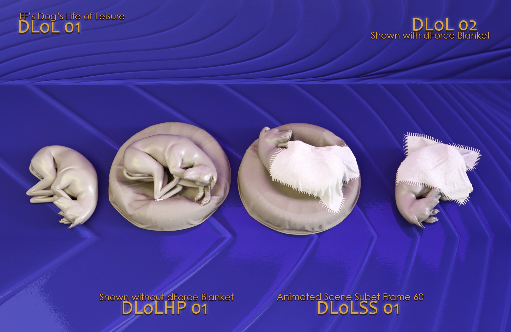 FF's A Dog's Life of Leisure for Daz Dog 8