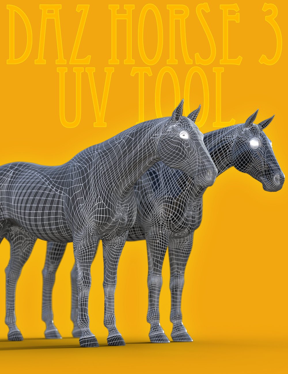 DA Horse 2 UVs for Daz Horse 3 by: Design Anvil, 3D Models by Daz 3D
