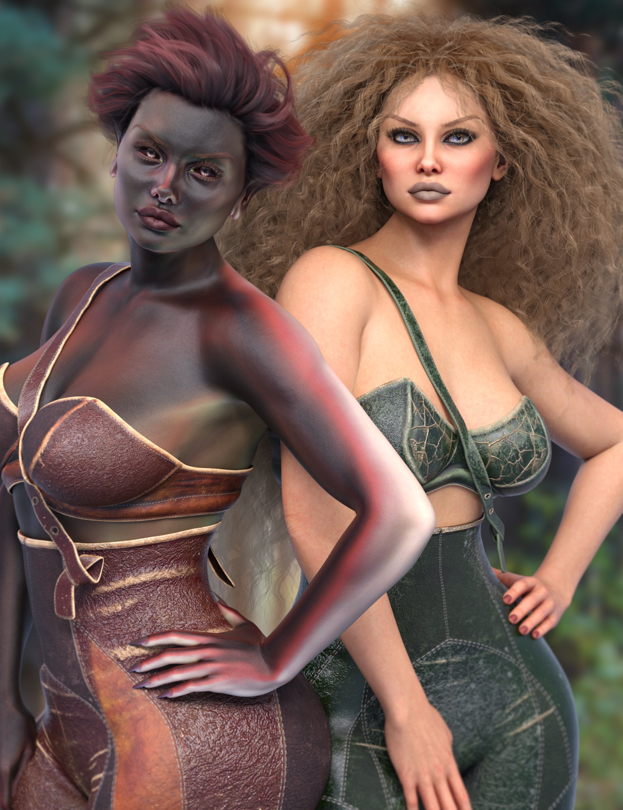 LM Ekkoh for Genesis 9 by: Josh DarlingLuxey Muses, 3D Models by Daz 3D