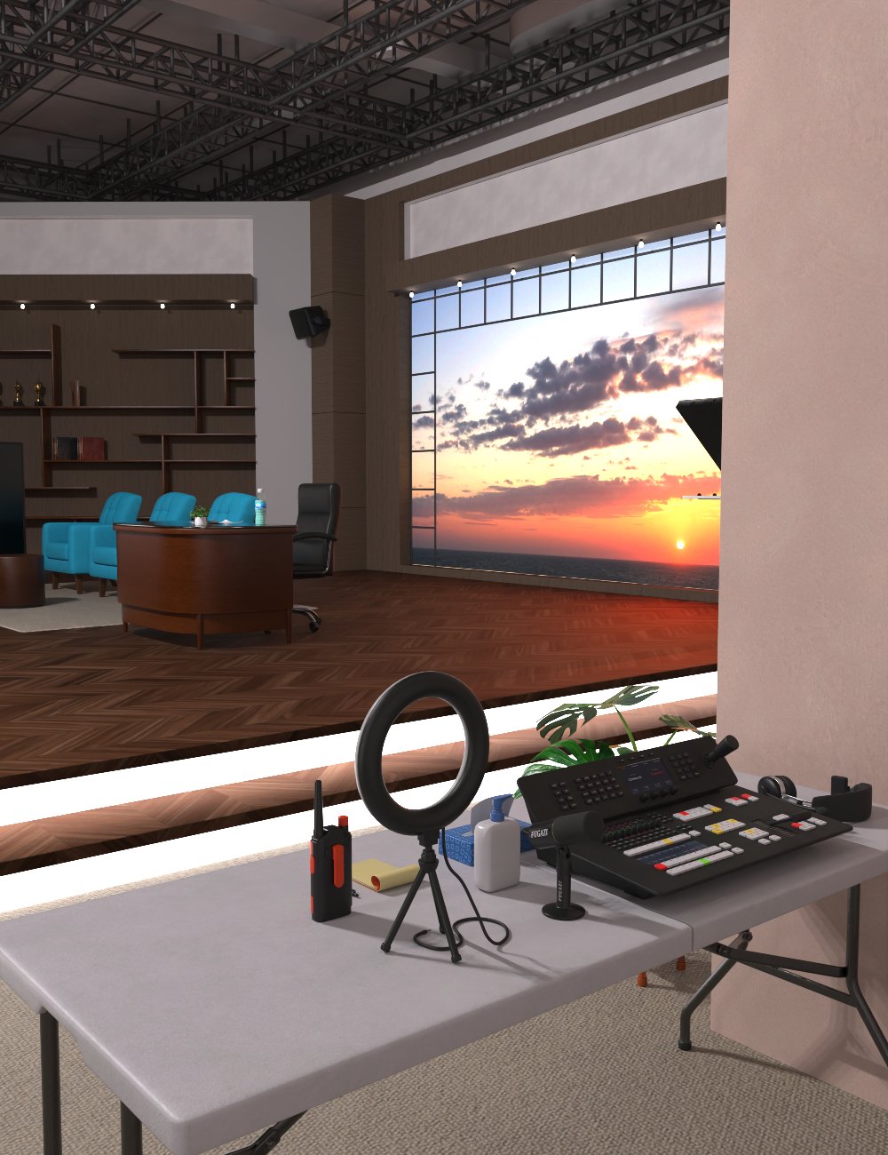 FG Morning Talk Show by: IronmanFugazi1968, 3D Models by Daz 3D