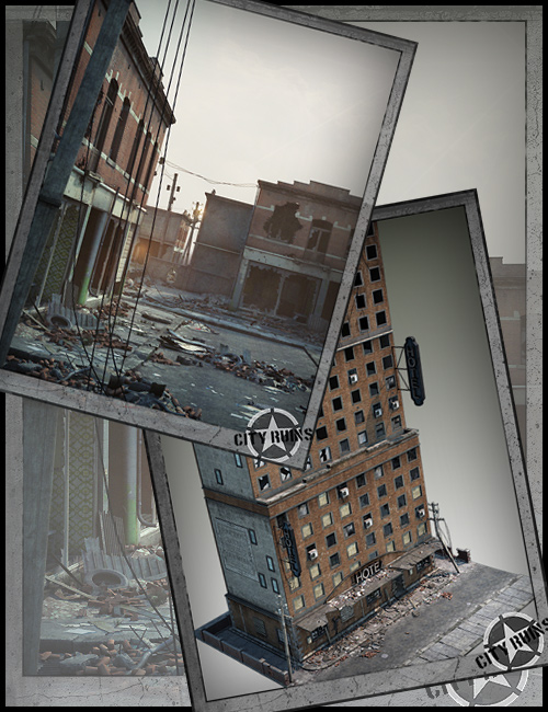 City Ruins Bundle by: Stonemason, 3D Models by Daz 3D