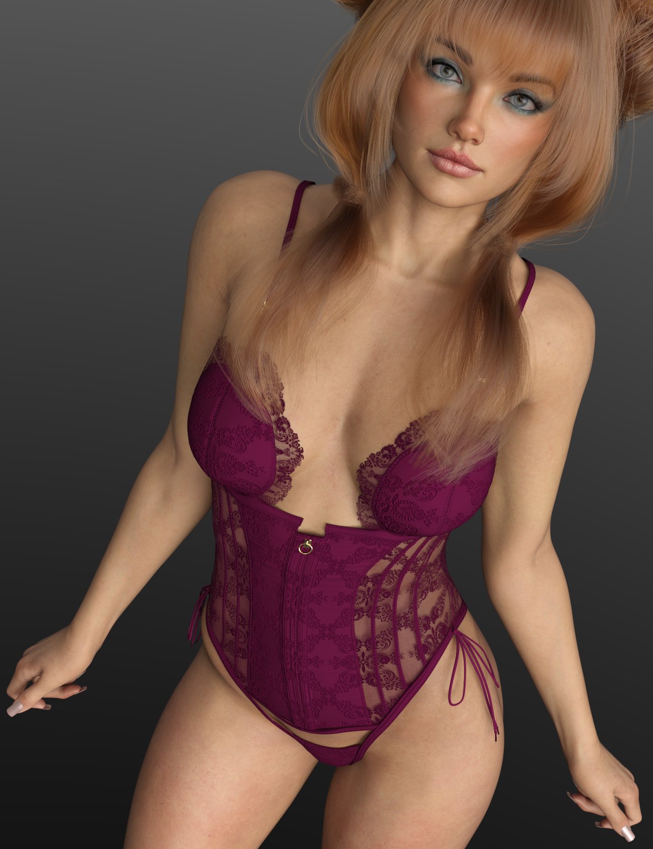 X-Fashion Dark Garden Bodysuit for Genesis 9 and 8, 8.1 Female
