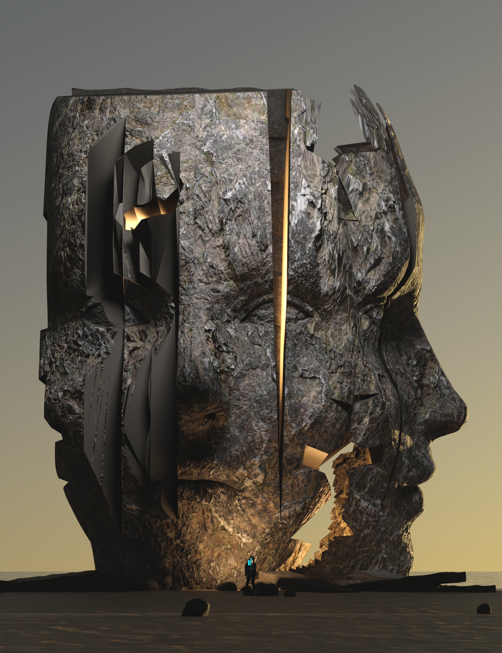 HT Ancestral Genesis Rock Head by: Hate94Neu, 3D Models by Daz 3D