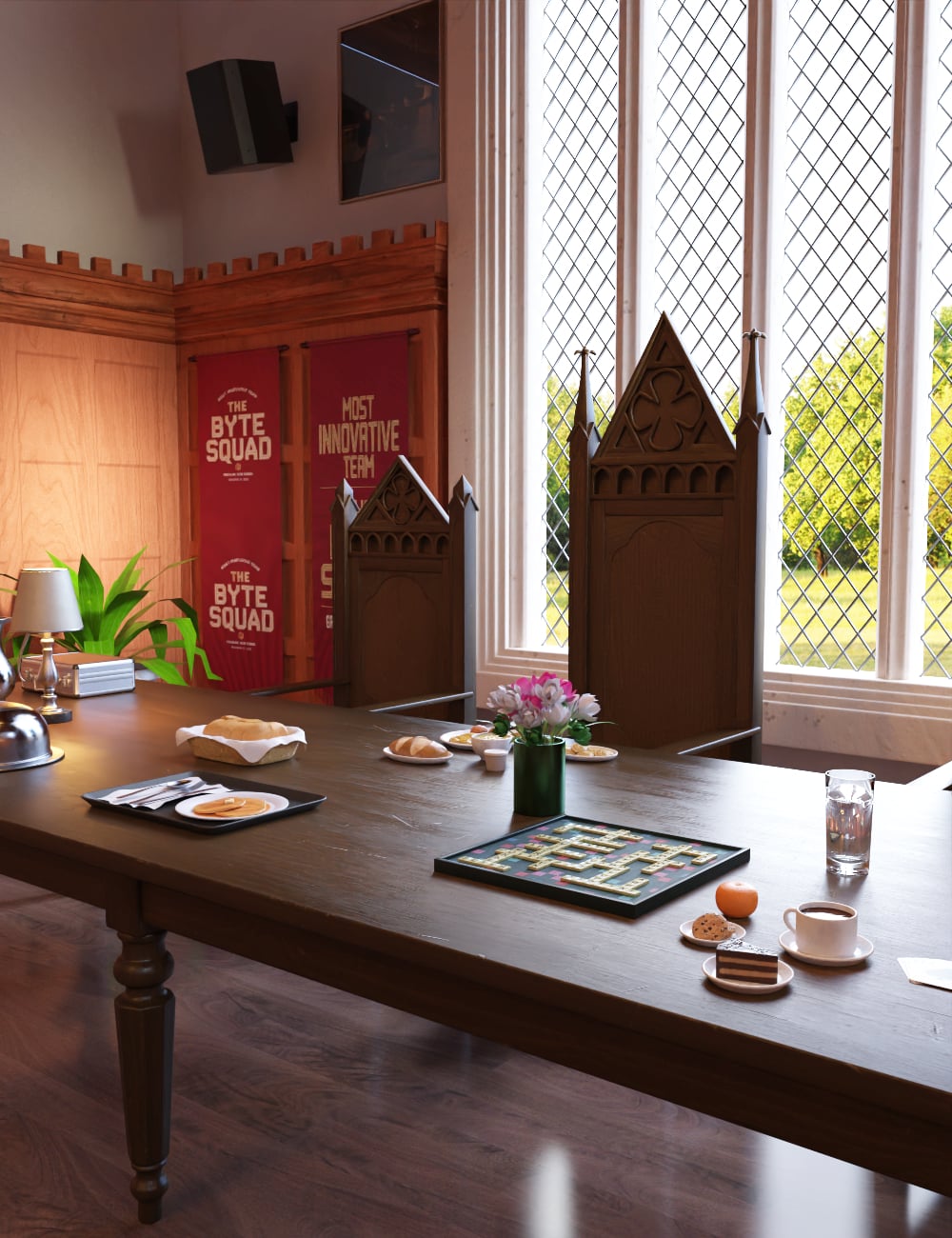 FG Prep Dining School Hall by: IronmanFugazi1968, 3D Models by Daz 3D