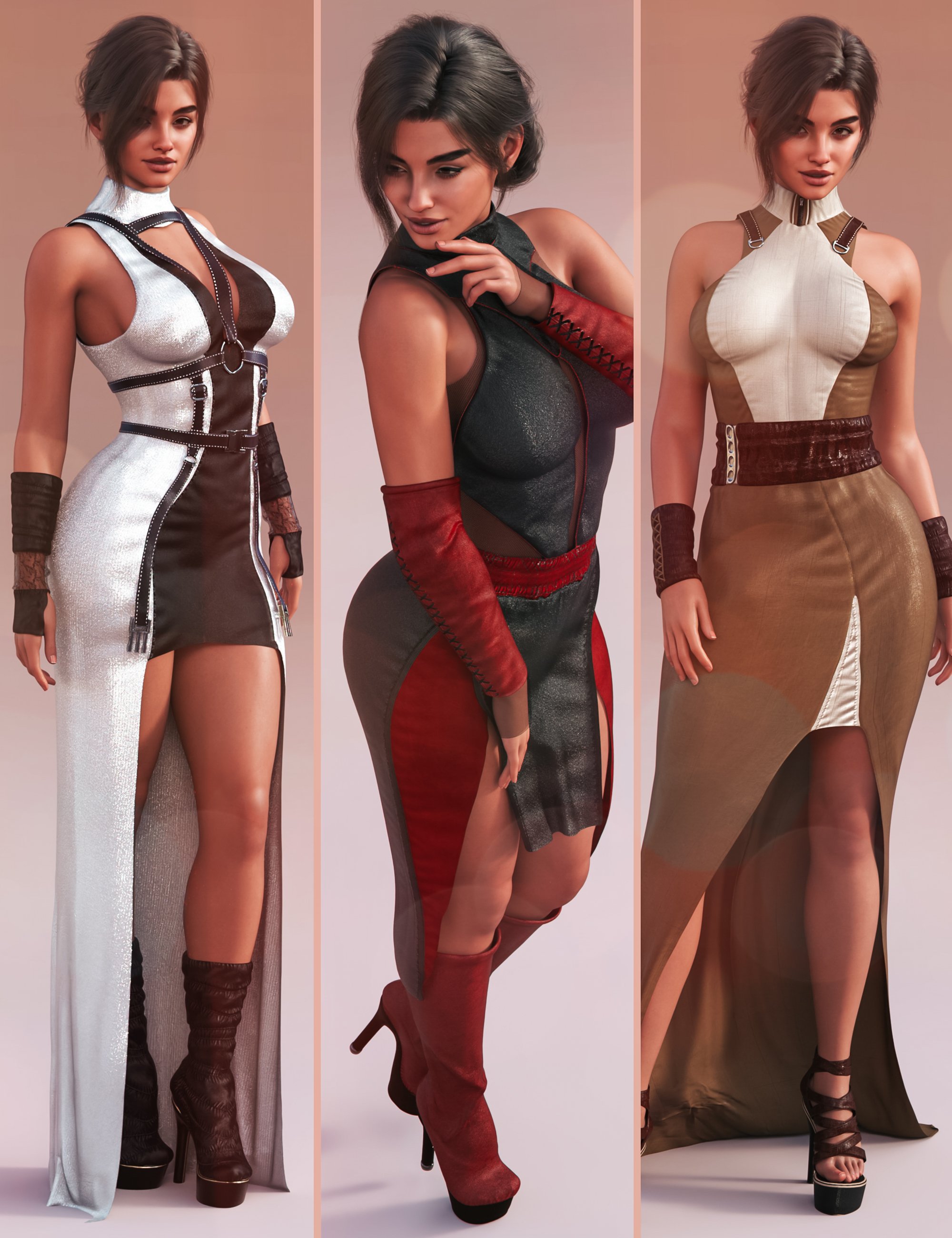 Bundle M8 Rebel Couture - Star Dresses for Genesis 9