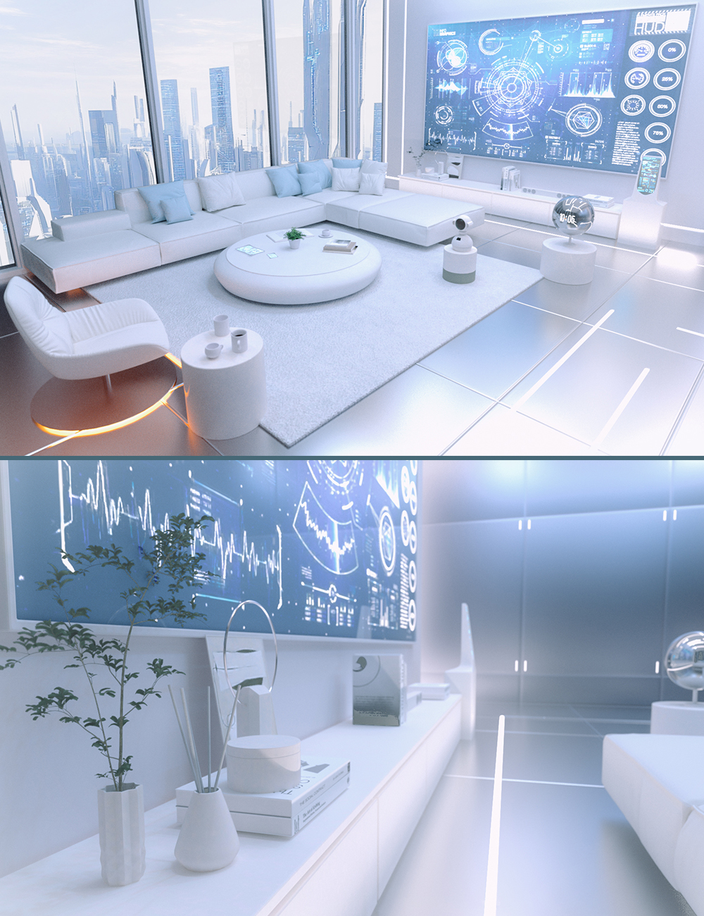 Polish Futuristic Meeting Room by: Polish, 3D Models by Daz 3D