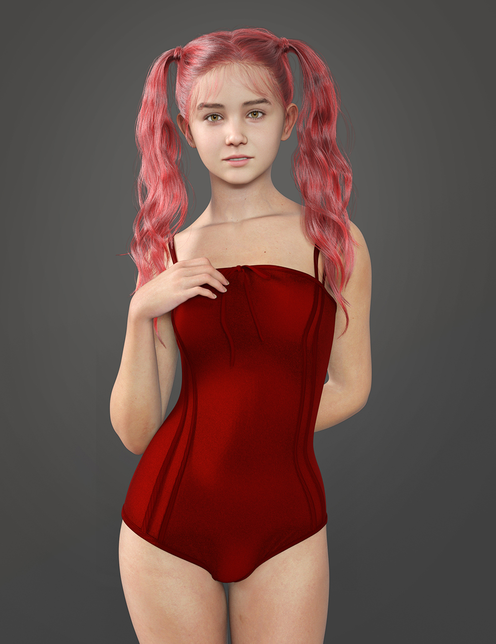 dForce MB Double Strap Swimsuit for Genesis 9 Feminine