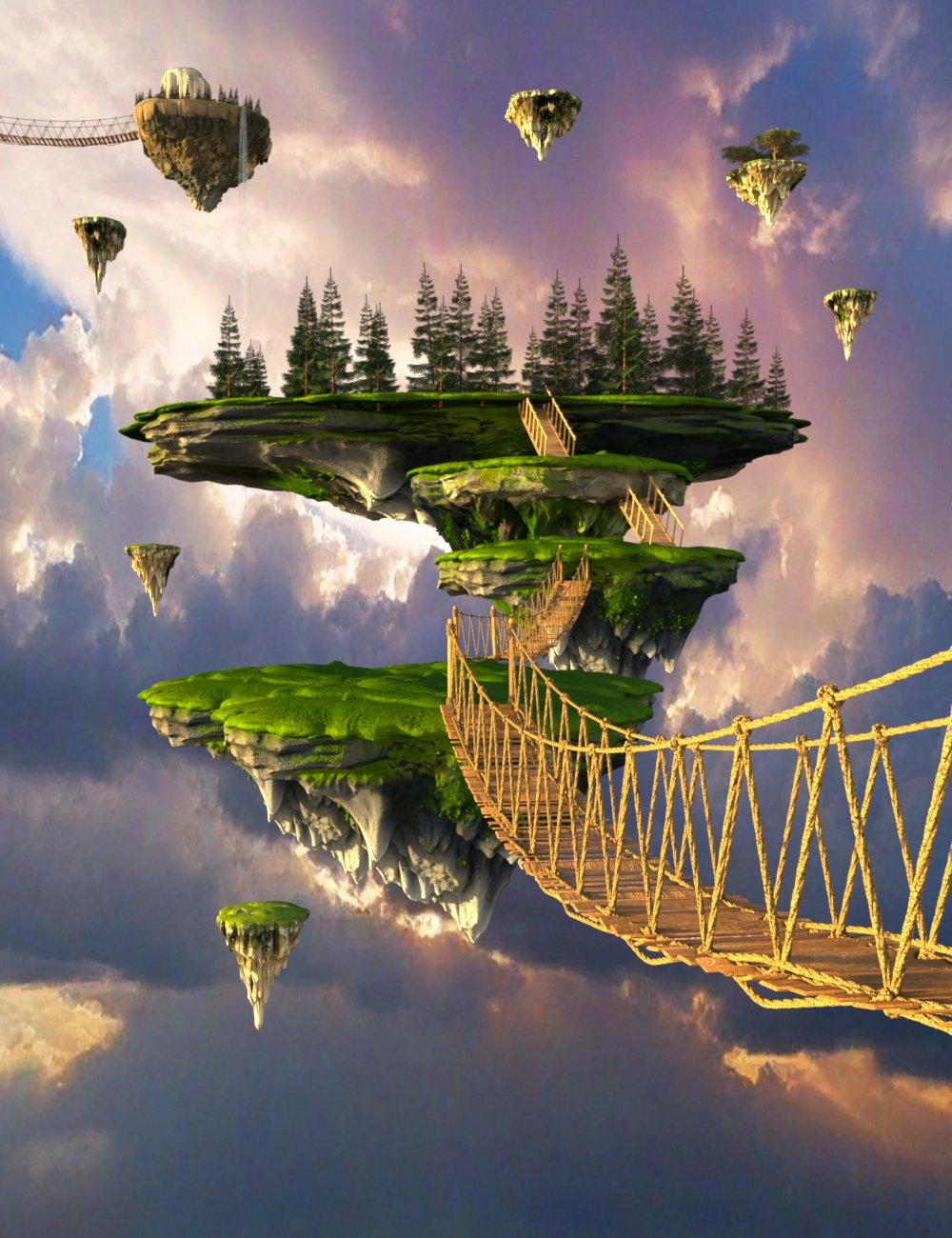 AP Floating Islands by: AcharyaPolina, 3D Models by Daz 3D