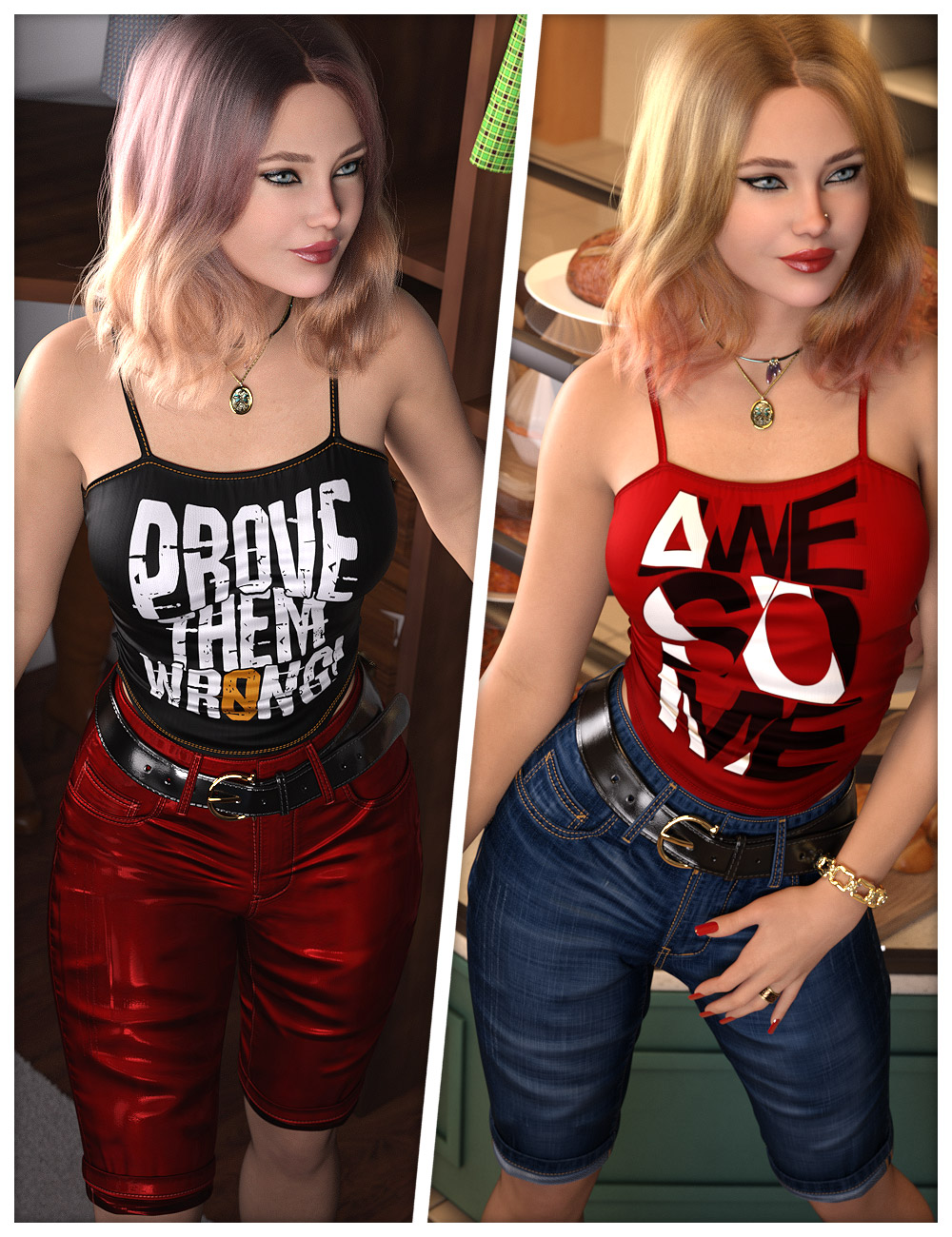 Expanded Textures for dForce SU Medium Length Jeans by: ShanasSoulmate, 3D Models by Daz 3D