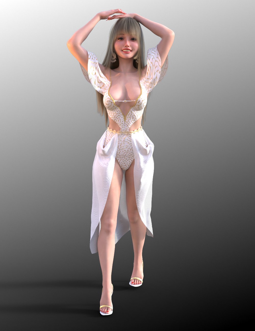 FG dForce Goddess Outfit for Genesis 9 by: IronmanFugazi1968, 3D Models by Daz 3D