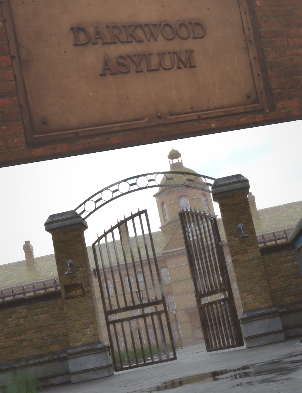 Darkwood Asylum by: KindredArts, 3D Models by Daz 3D