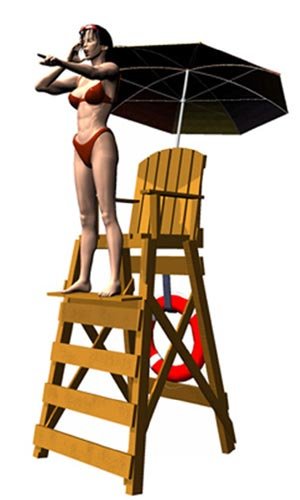 Lifeguard and Swimming Poses by: Don Albert, 3D Models by Daz 3D