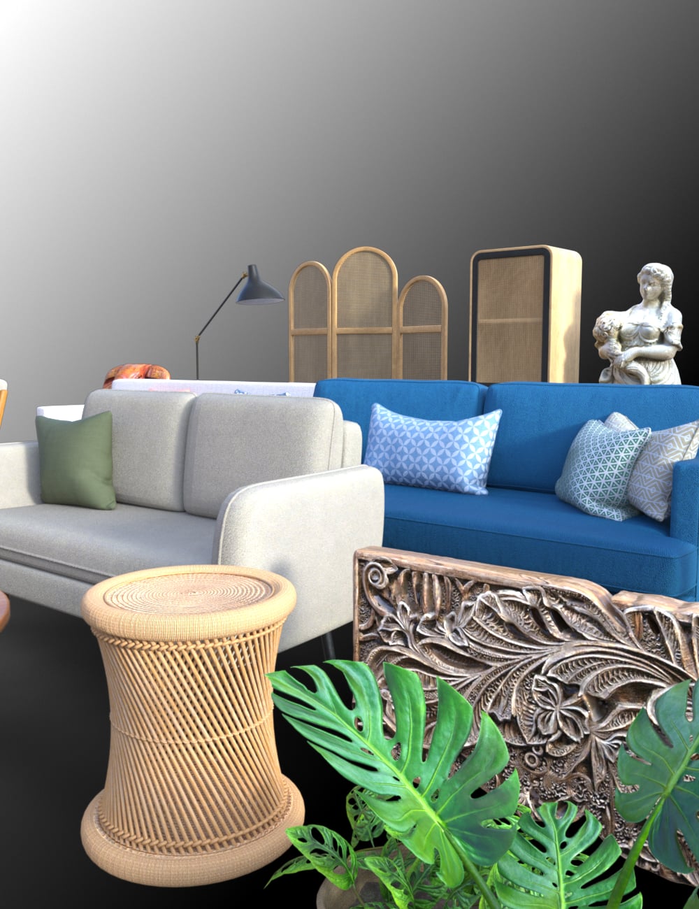 FG Deluxe House Decor by: IronmanFugazi1968, 3D Models by Daz 3D