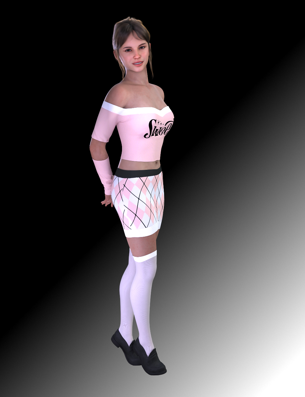 FG Soft Cute Outfit for Genesis 9 Feminine by: IronmanFugazi1968, 3D Models by Daz 3D