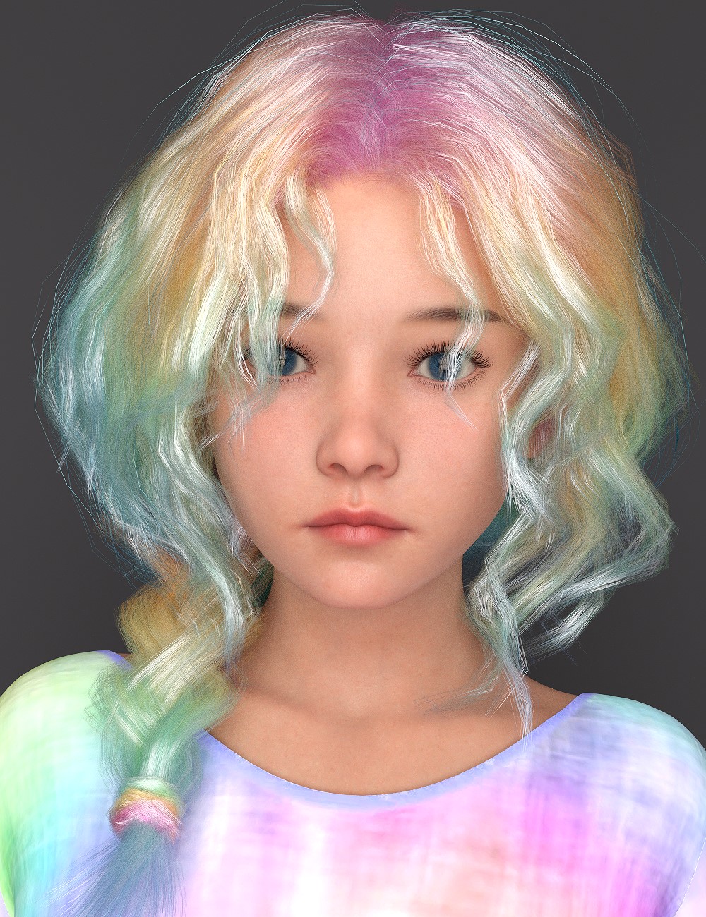 L3D Colorbomb Wynne Hair Texture Add-On by: LUNA3D, 3D Models by Daz 3D