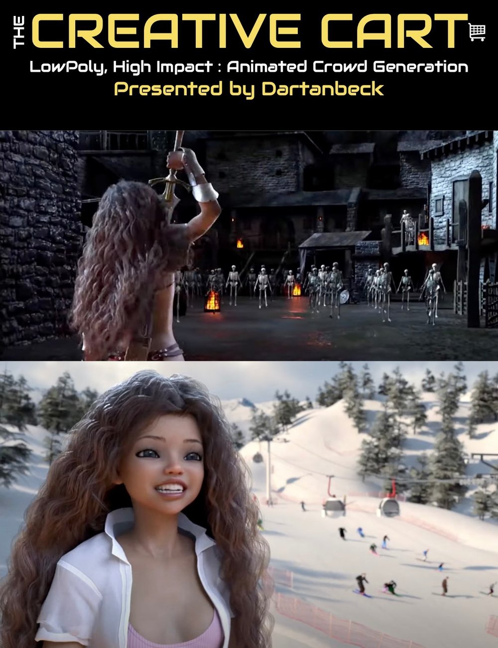 Efficient Crowd Animation in DAZ Studio: A LowPoly Workflow by: Digital Art LiveDartanbeck, 3D Models by Daz 3D