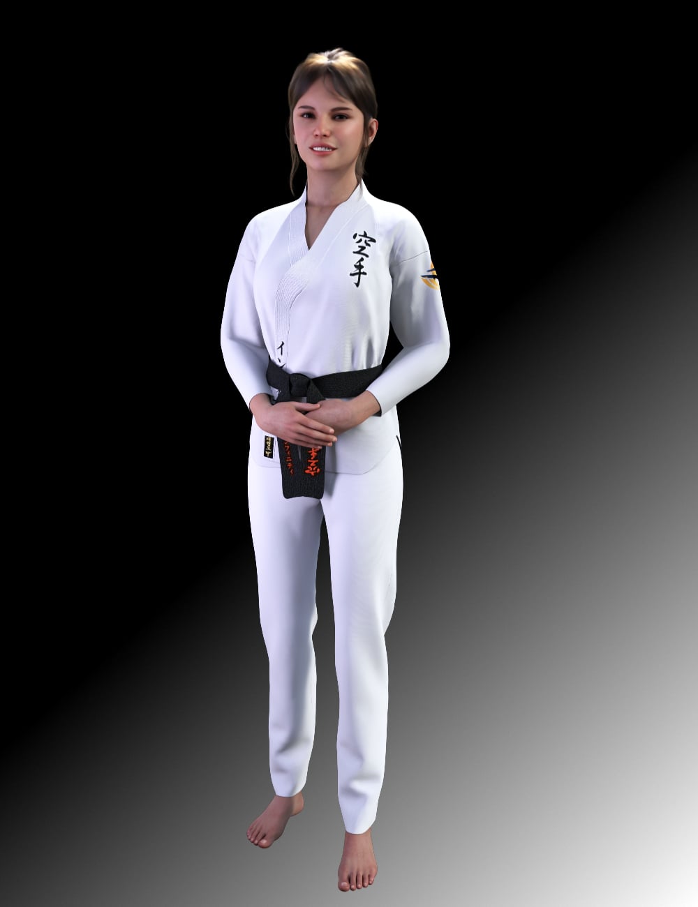FG Karate Outfit for Genesis 9 by: IronmanFugazi1968, 3D Models by Daz 3D