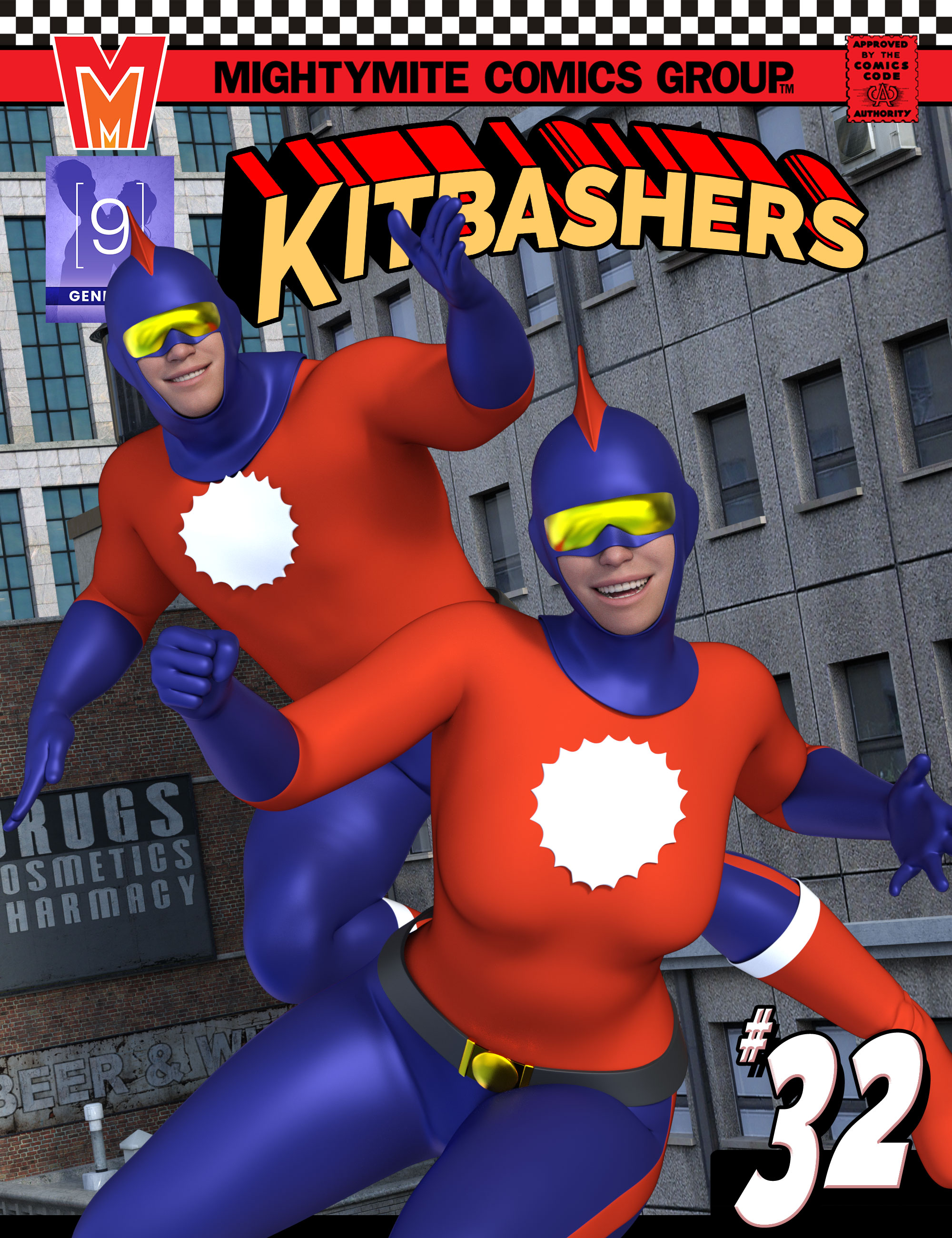 Kitbashers 032 MMGenesis 9 by: MightyMite, 3D Models by Daz 3D
