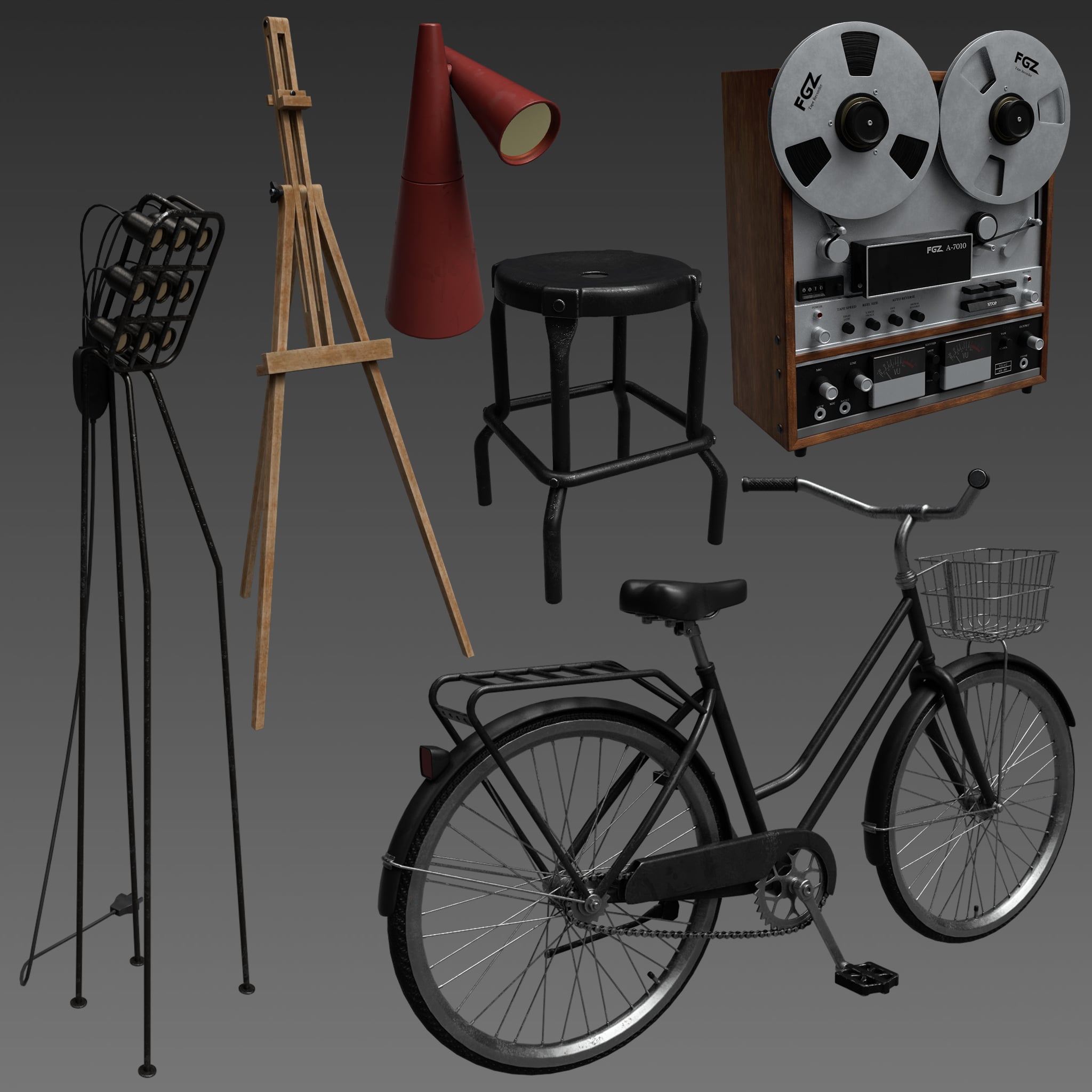 FG Industrial Home Props ⋆ Freebies Daz 3D