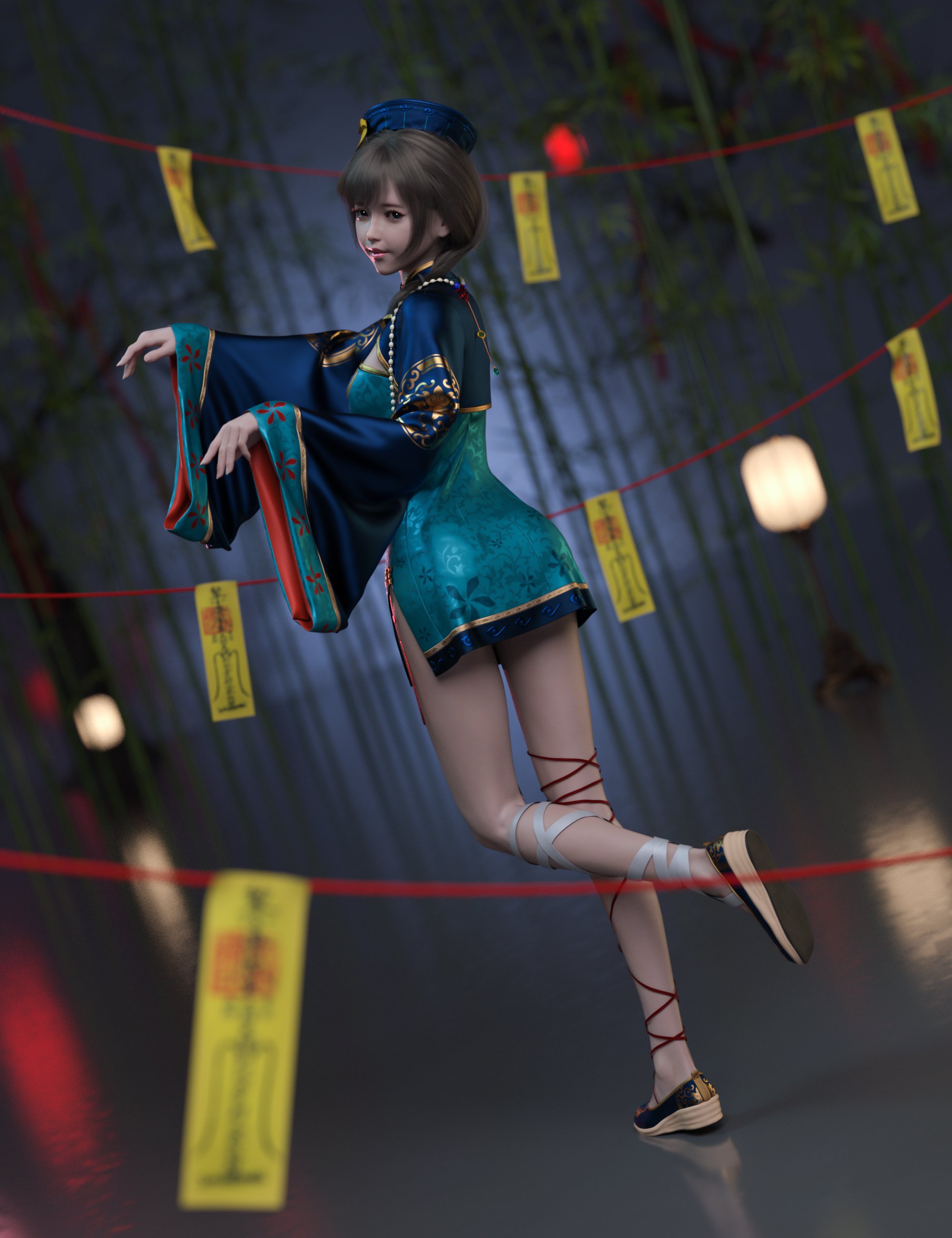 dForce MKTG Sweet Zombie Outfit for Genesis 9, 8.1 and 8 Female