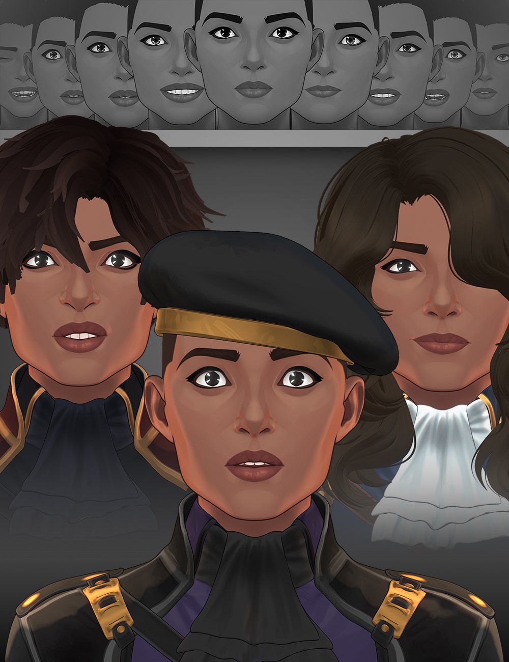 Subtle Expressions Toon Asha 9 Edition by: Censored, 3D Models by Daz 3D