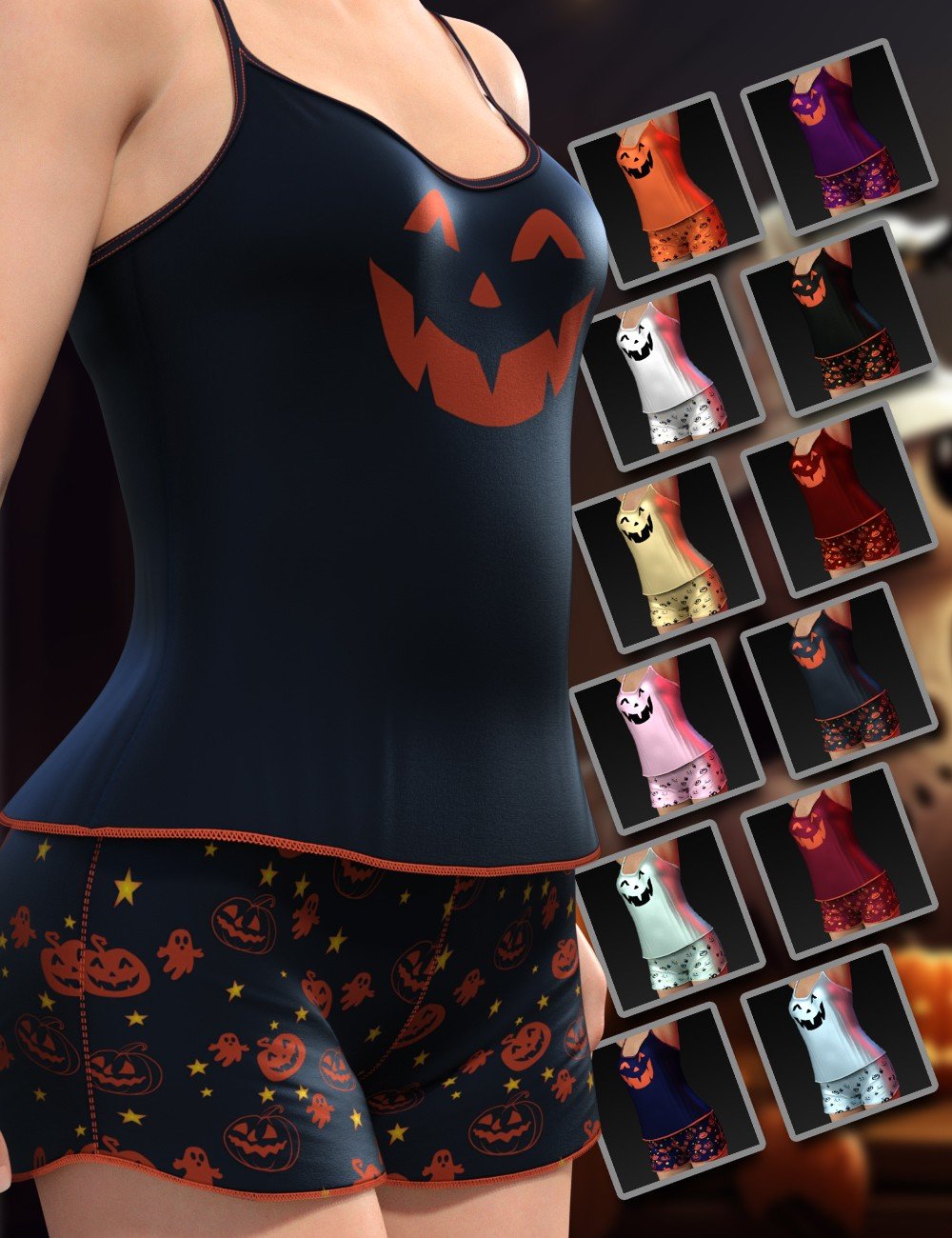 F3D Chill Chums Pajama by: Fashionista 3D, 3D Models by Daz 3D