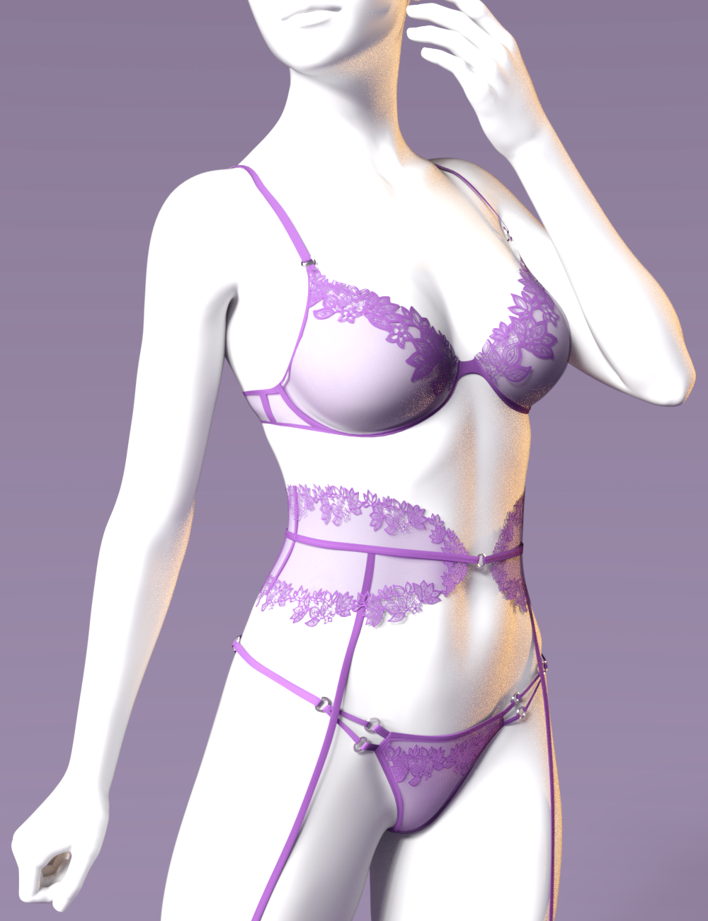 F3D Dark Feminine Lingerie by: Fashionista 3D, 3D Models by Daz 3D