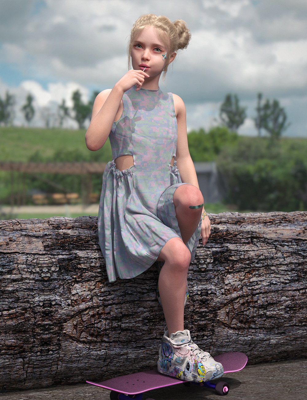 dForce Kiddo Dress for Genesis 9