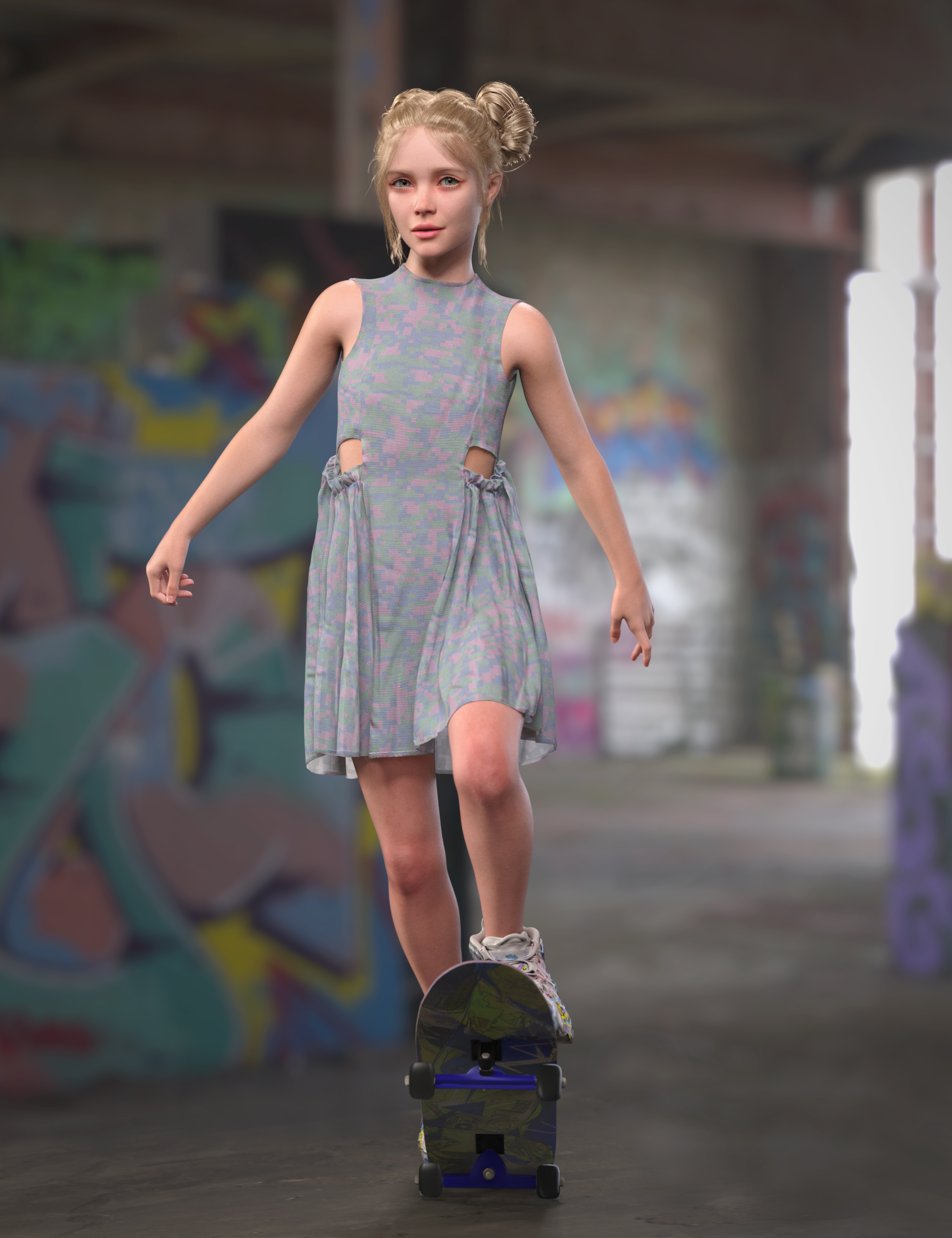 dForce Kiddo Dress for Genesis 9