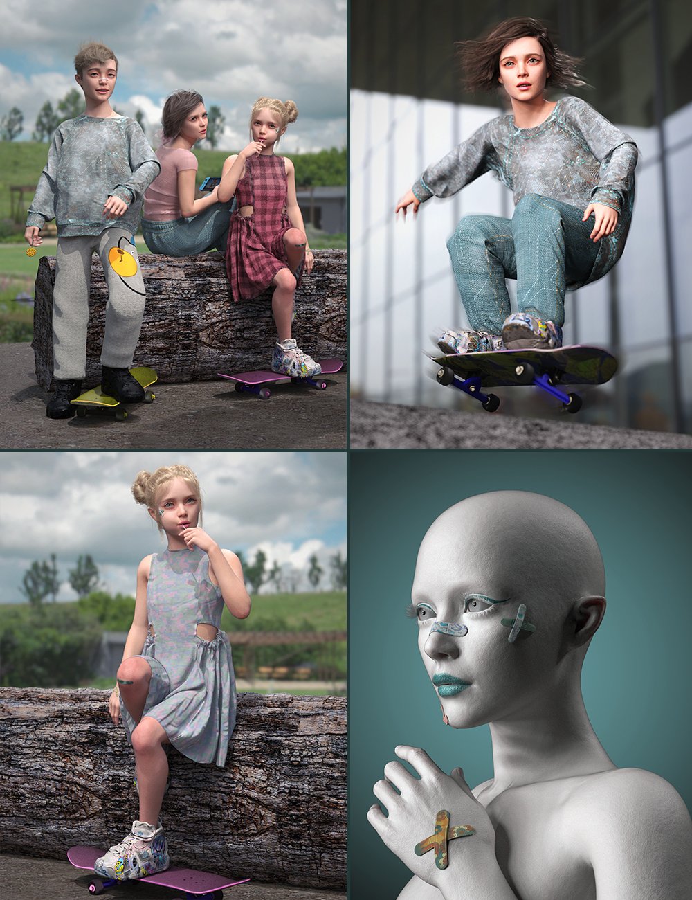 Little Luminaries: The Kiddo Trio Character Bundle