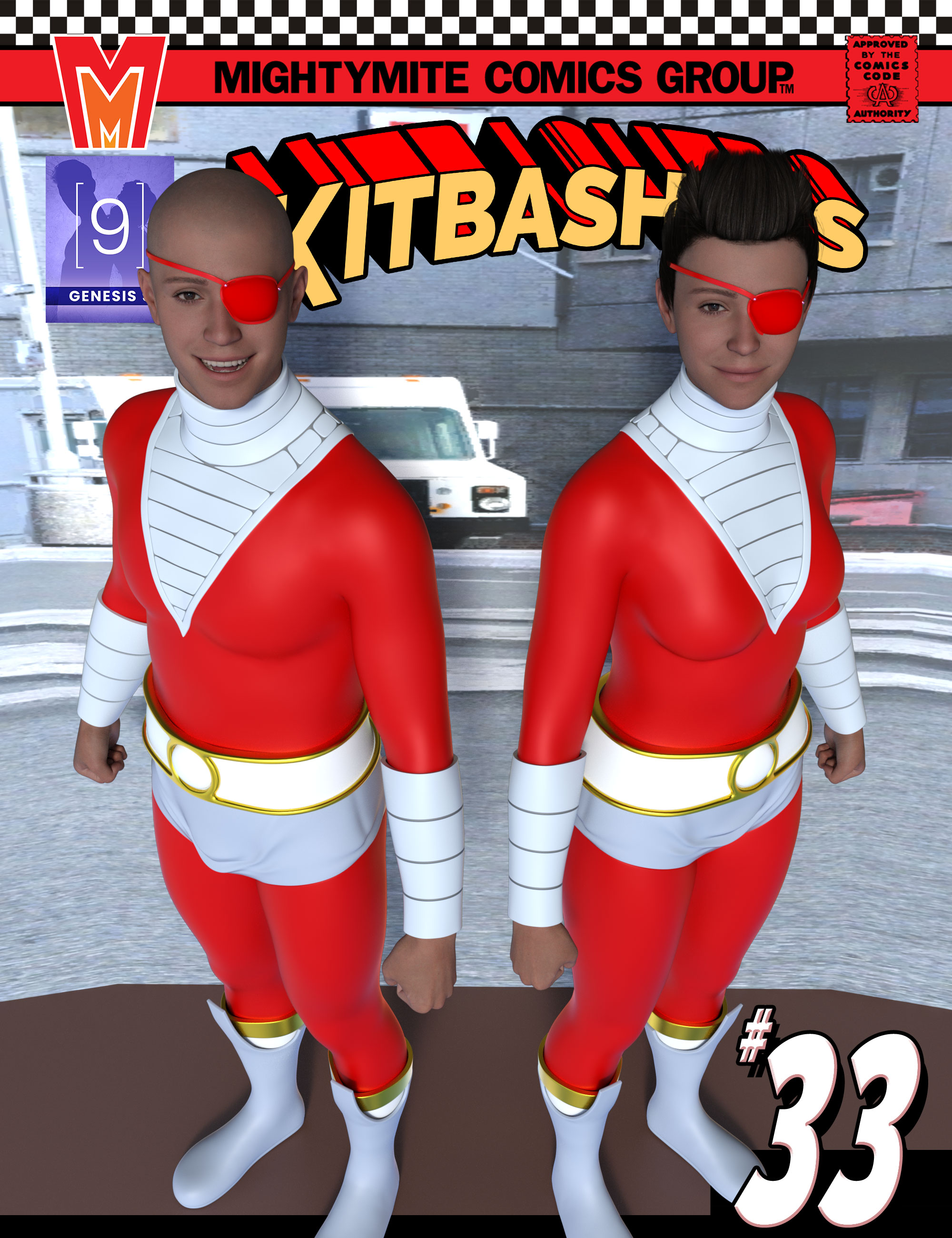 Kitbashers 033 MMGenesis 9 by: MightyMite, 3D Models by Daz 3D