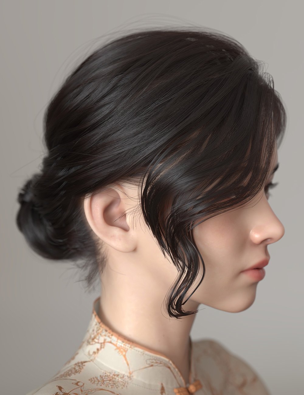 Princess Series Oriental Updo for Genesis 9, Genesis 8 and 8.1