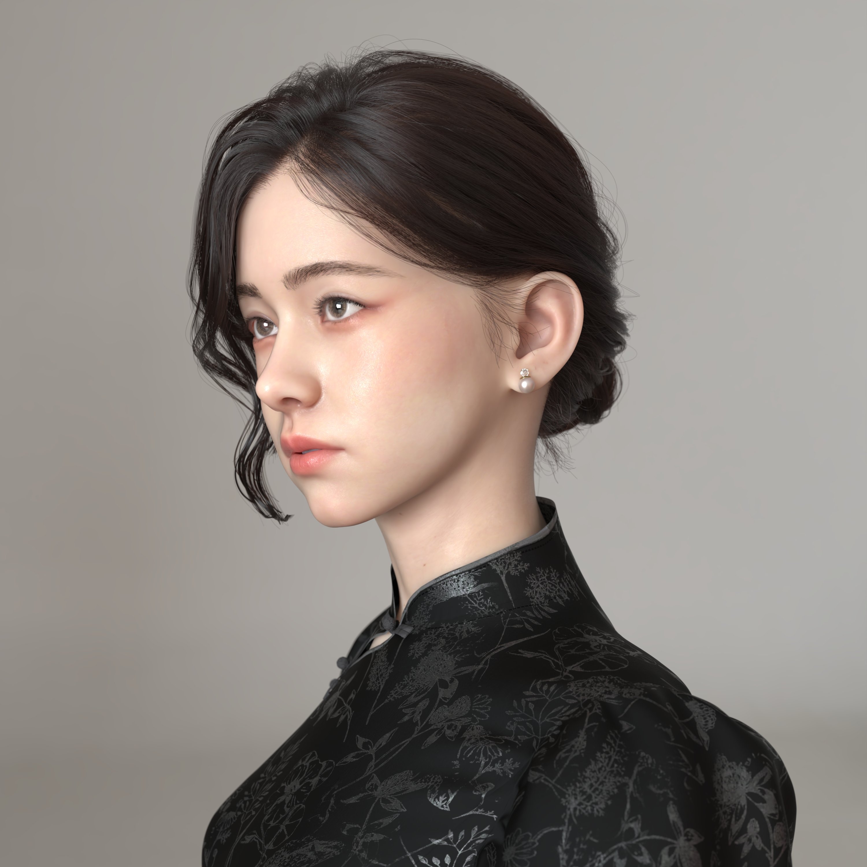 Princess Series Oriental Updo for Genesis 9, Genesis 8 and 8.1