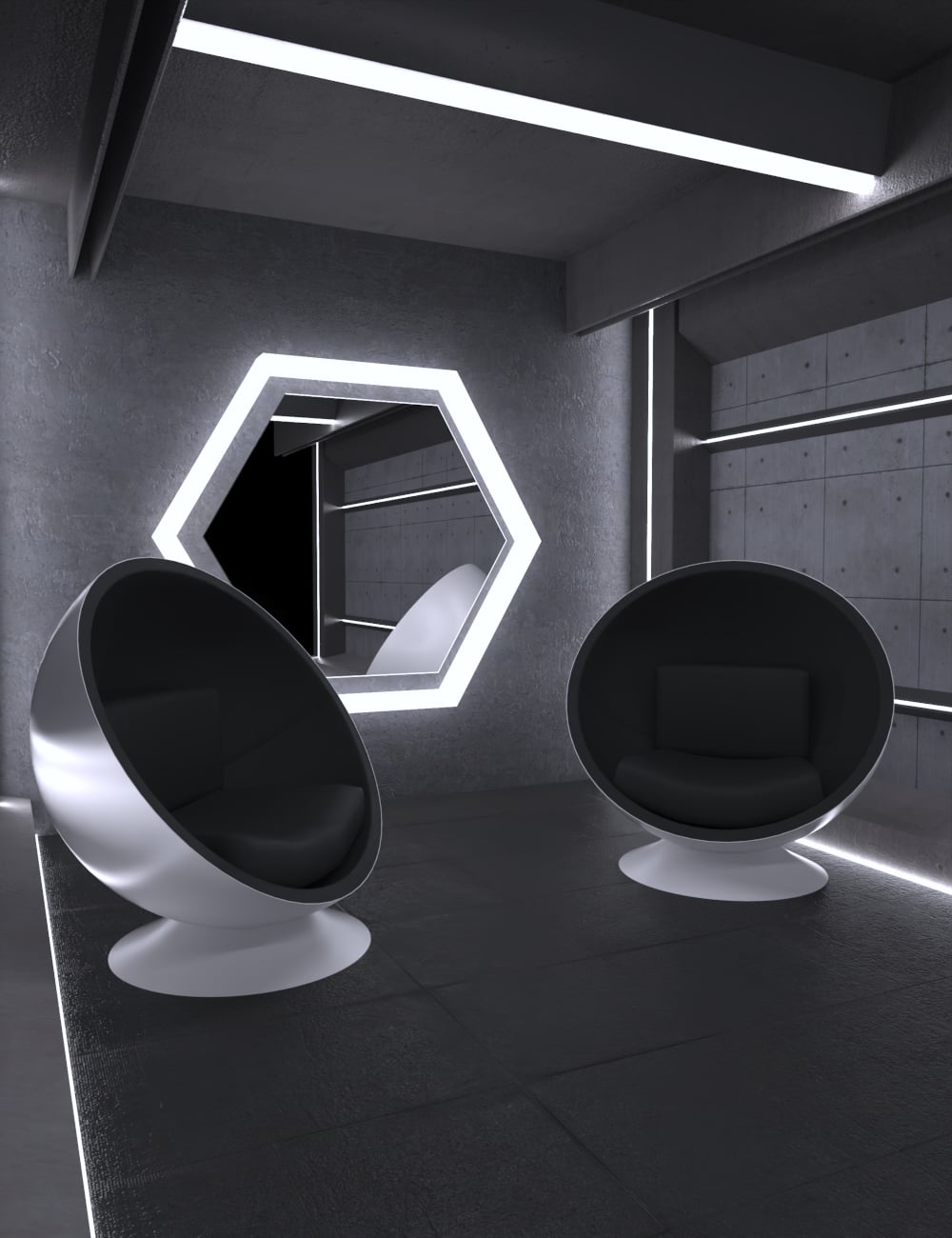 Future Interior Vignette by: , 3D Models by Daz 3D