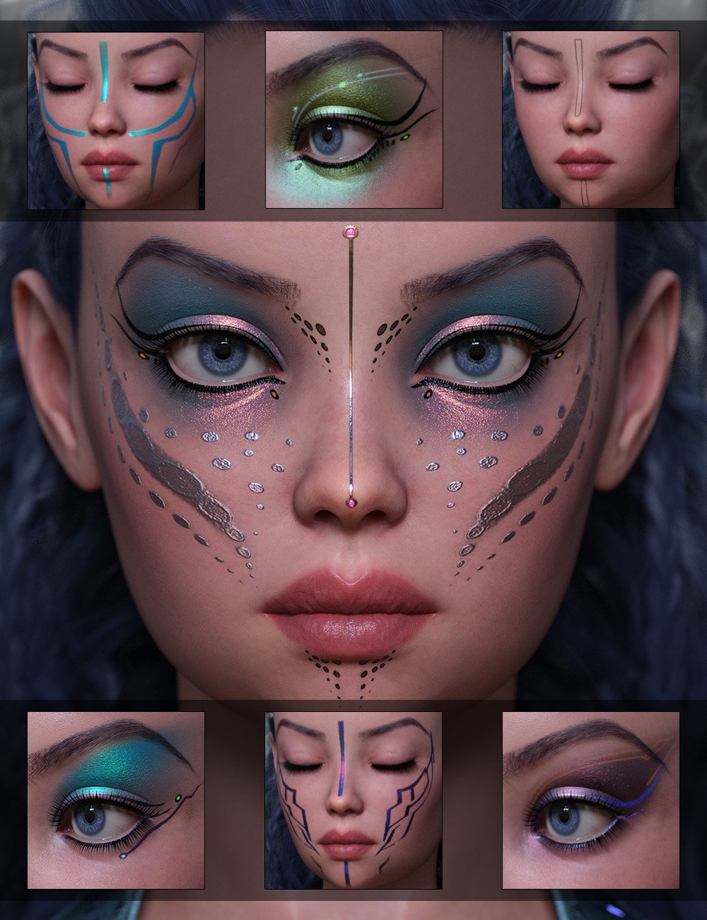 Utopia Sci-Fi Makeup Builder for Genesis 9