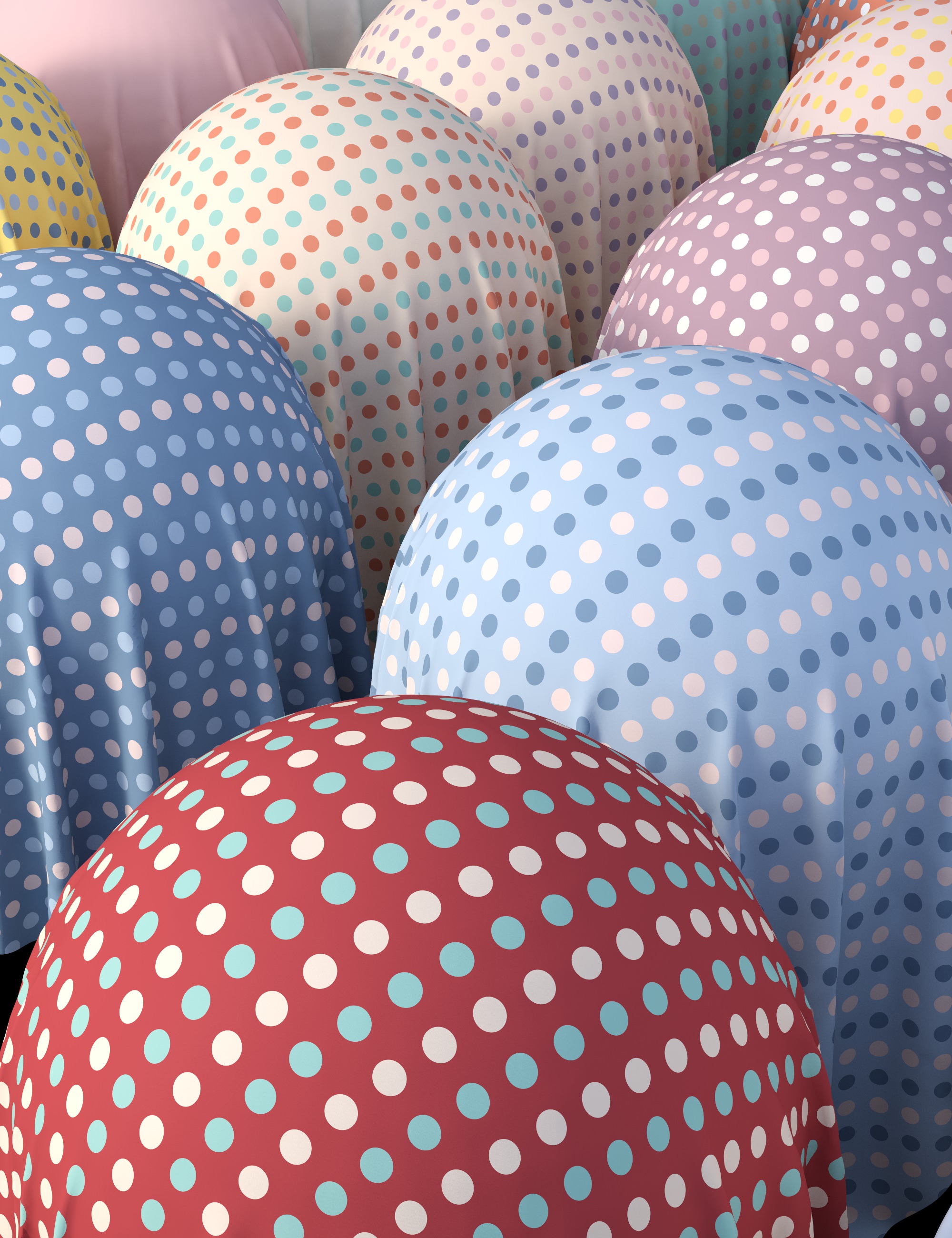 Vintage Dot Fabric Iray Shaders - MR by: Nelmi, 3D Models by Daz 3D