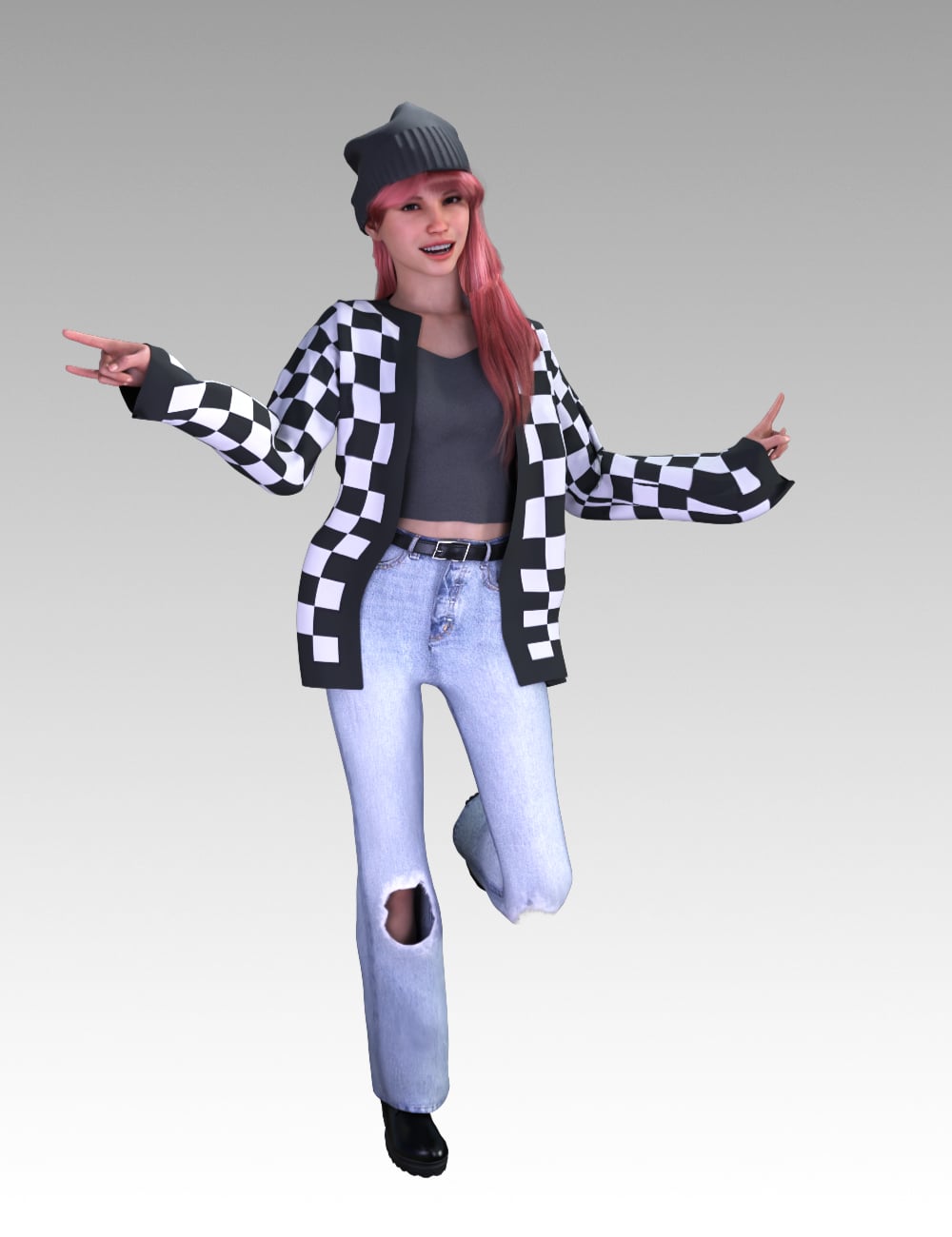 FG Street Wear Outfit for Genesis 9 by: IronmanFugazi1968, 3D Models by Daz 3D