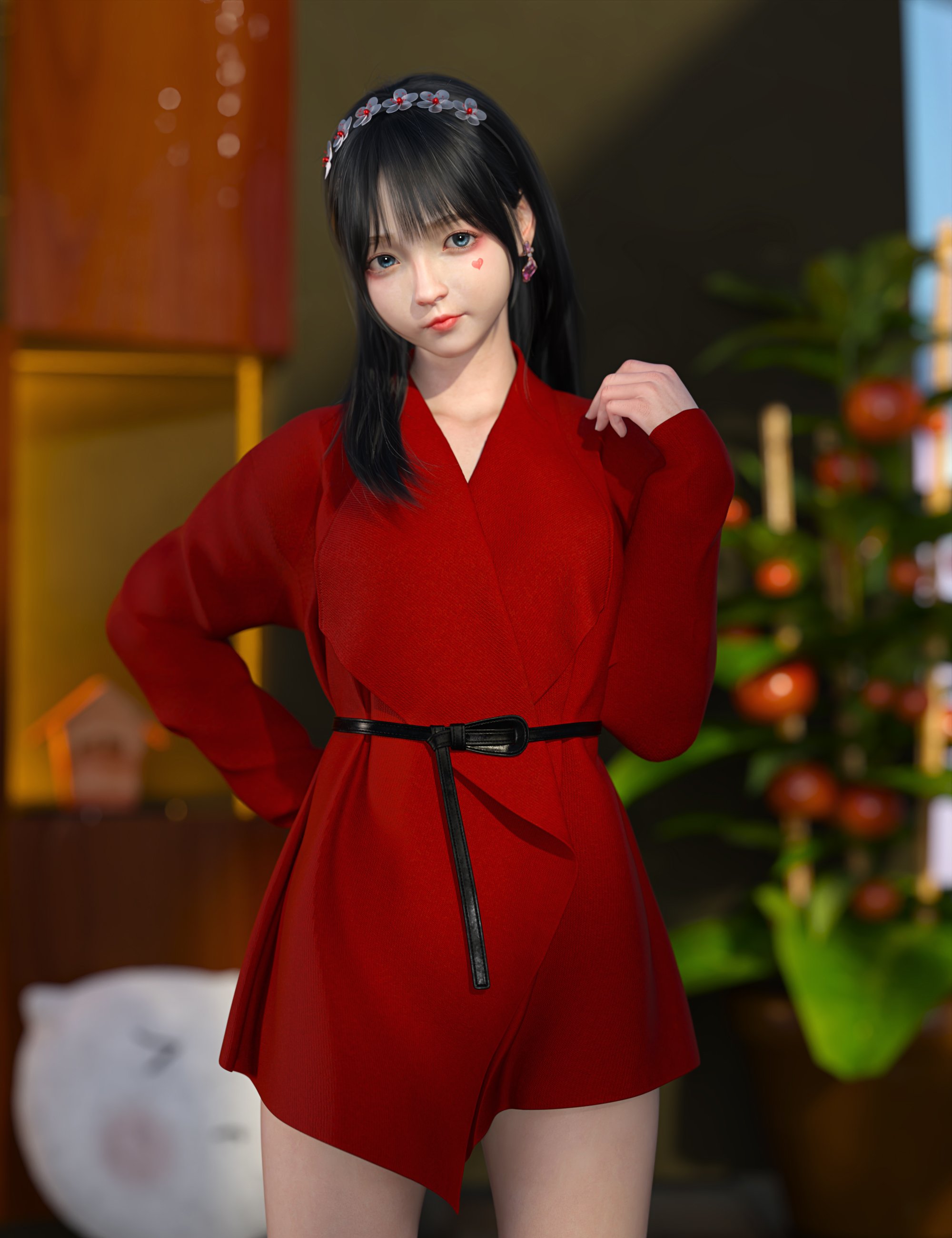 dForce SU Fashion Trench Coat for Genesis 9, 8.1, and 8 Female