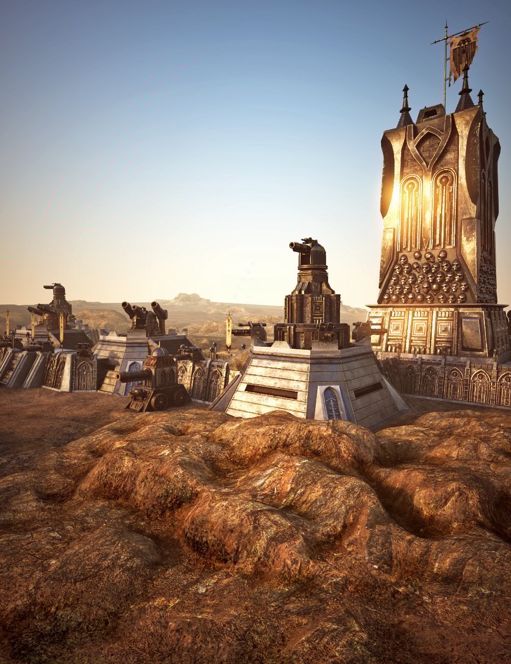 XI Fantasy Battlefield by: Xivon, 3D Models by Daz 3D