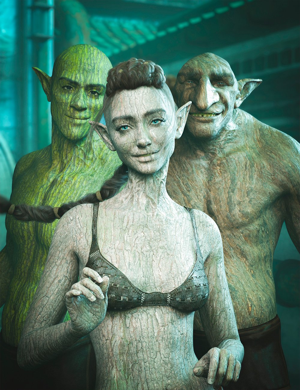 M3D Druidbark Skins for Genesis 9