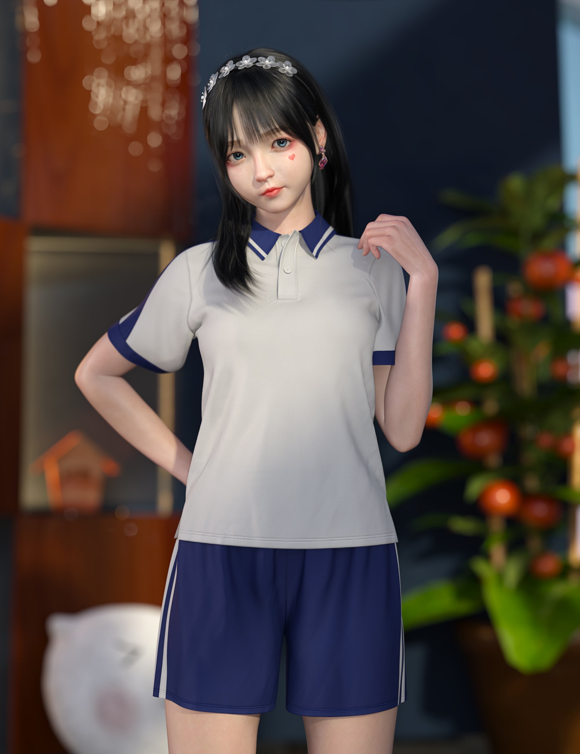 dForce SU Campus Sportswear for Genesis 9, 8.1, and 8 Female