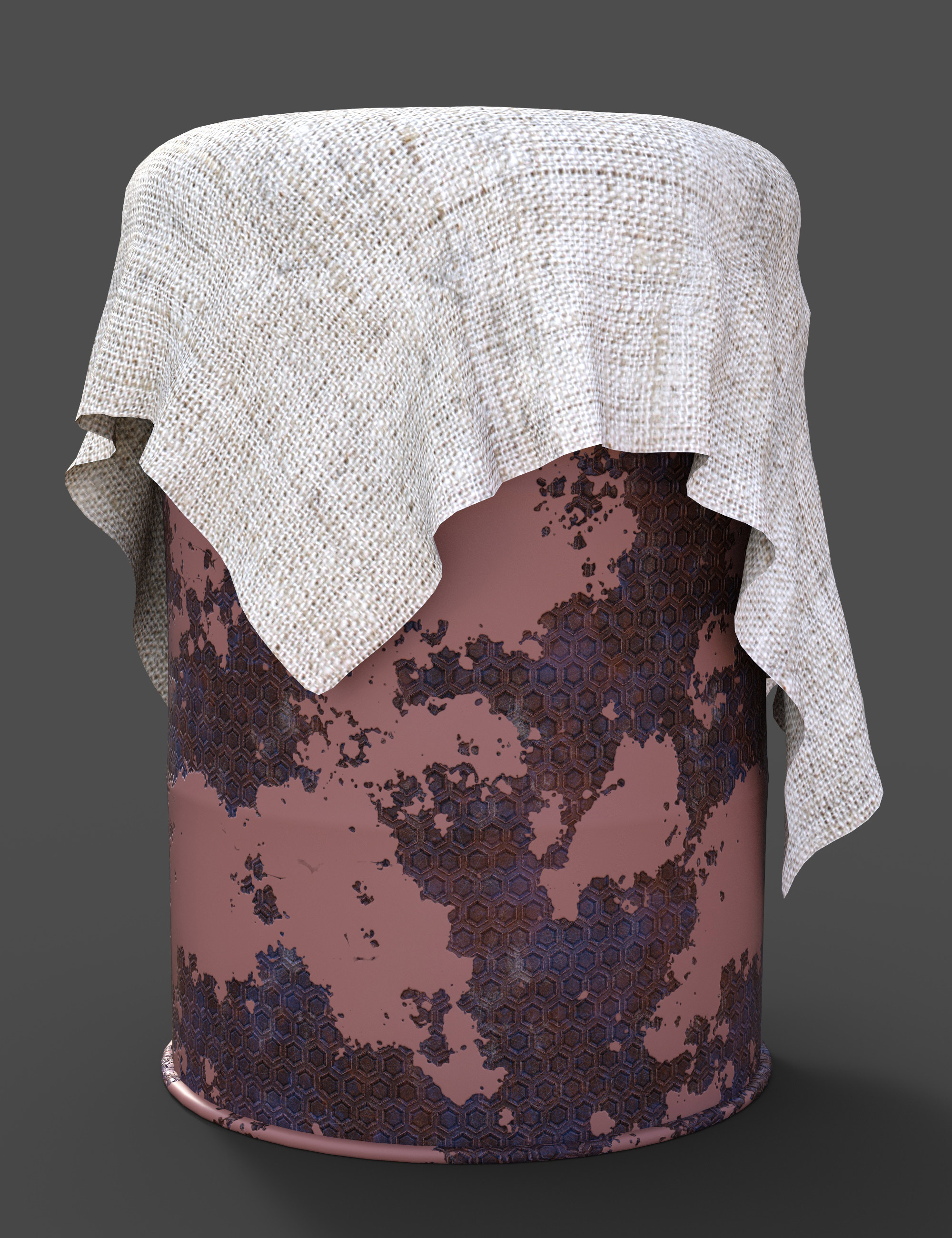 Painted Hex Metal Iray Shaders