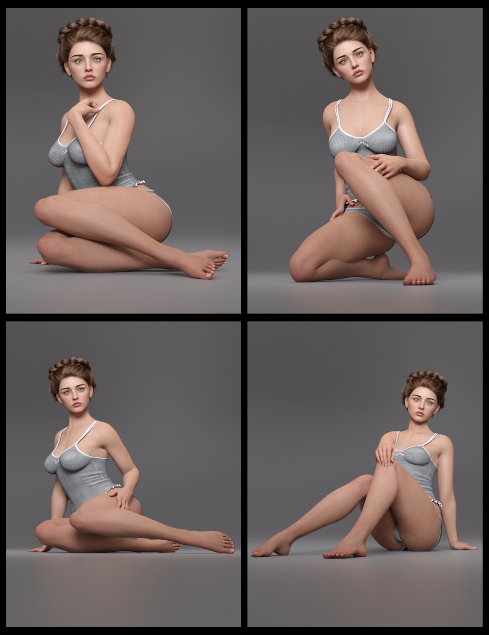 EG Lovely Poses 25 for Genesis 9 by: Ergou, 3D Models by Daz 3D